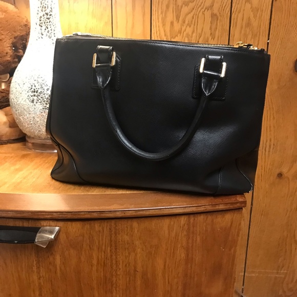 TORY BURCH Bag Tote Leather Purse- Black-Does Not Come With Cross Strap - Picture 3 of 16